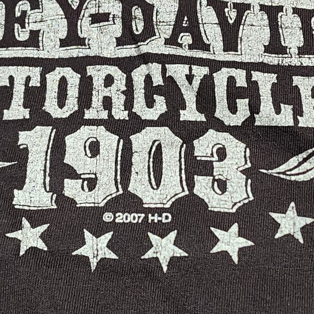 Harley Davidson Thunder Mountain Loveland Colorado Brown Shirt Men's M - Picture 4 of 8